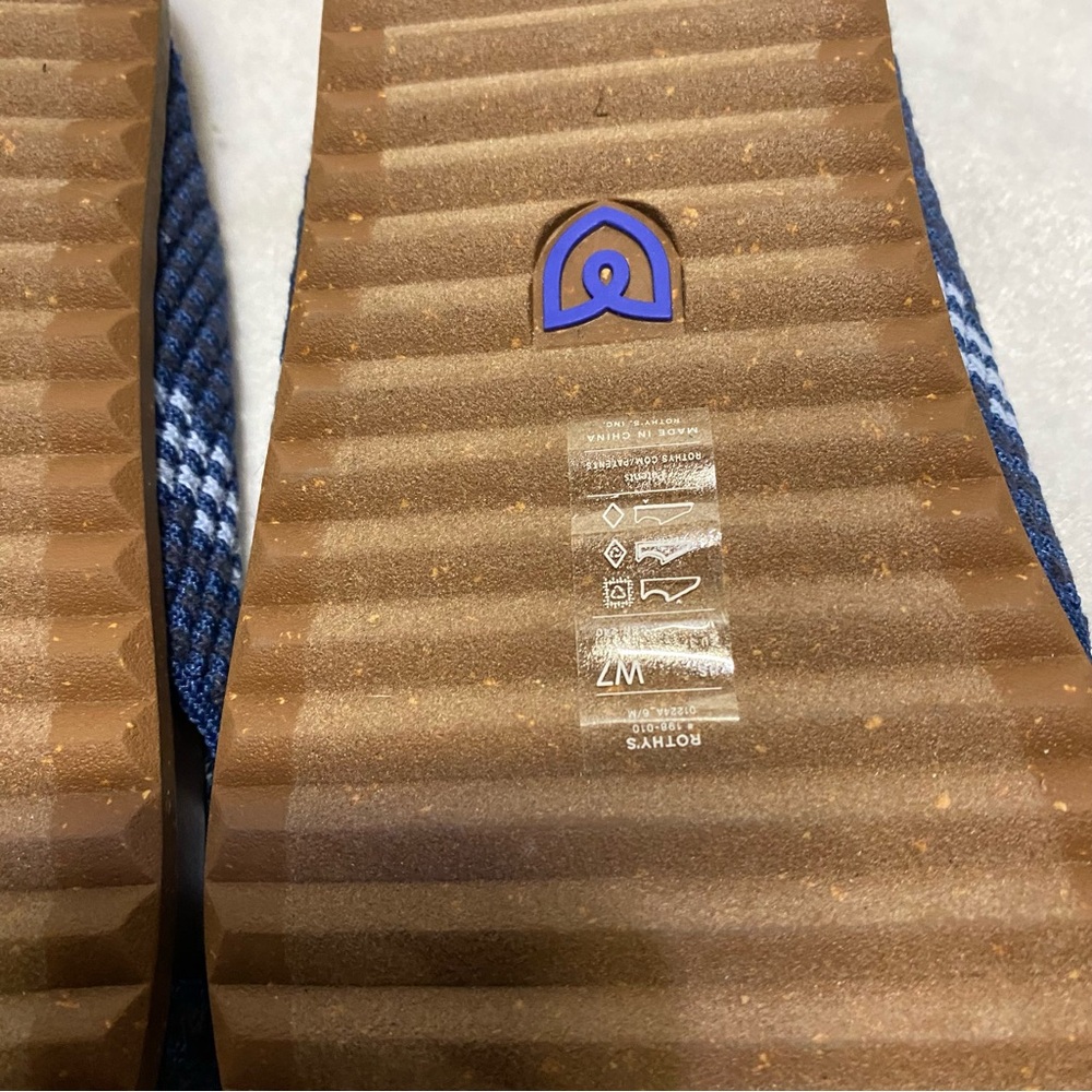 NEW Rothy's Weekend Slides blue 7 - Picture 5 of 6